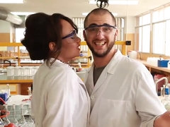 LECHE 69 Lab Nerd wants penis in her Latina vagina