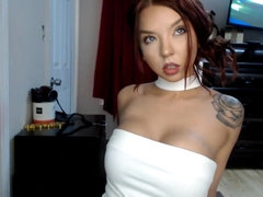 Cute Stacey Red solo posing and teasing on webcam
