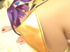 Cute oriental female acting in hot cosplay XXX video