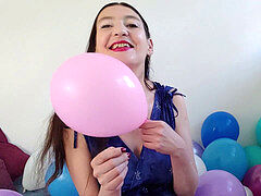 Playful sex, balloons non pop, balloon masturbation