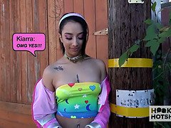 Kiarra Kai, the gorgeous 18-year-old Latina, gets brutally fucked by a stranger on the internet