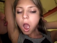 Beauteous Japanese teenage girl Gina Gerson is blowing my cock