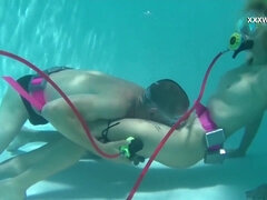 David and Samantha Cruz underwater hard-core romp