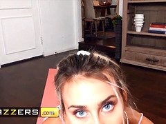 (Scott Nails) catches sexy Indica Monroe doing a too hot to treat yoga routine - brazzers