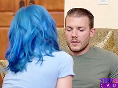 Stepsis Jewels Blu begs for stepbro's hard cock in dirty talk frenzy - S2:E3