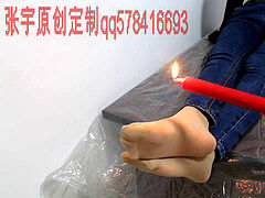 chinese soles - paraffin wax on nylon pantyhose (1/3)