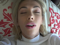 Blonde, Sucer une bite, Hard, Hd, Pov, Chatte, Rasée, Nénés