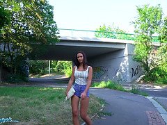 Brunette, Doggystyle, Hd, Natural tits, Pov, Public, Reality, Tits
