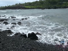 Amatør, Strand, Brunette, Runke, Synsvinkel, Fitte, Barbert, Pupper