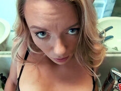 Blondine, Blasen, Schwanz, Hardcore, Hd, Pov, Jungendliche (18+), Titten