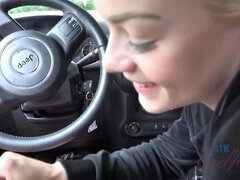 Amateur, Blonde, Car, Hd, Pov, Shaved, Tattoo, Tits