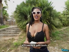 Huge Natural Ebony Boobs Swinging