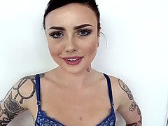 Watch Chloe Carter take on a massive dick POV style with a deepthroat, facefuck, and cum swallow frenzy!