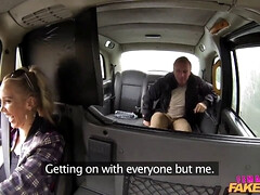 British MILF takes on an old Flame on a wild ride in a fake taxi