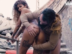 Culo grosso, Grande cazzo, Film completo, Latina, All'aperto, Pubblico, Realtà, Tatuaggi