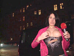 MAGMA FILM huge-boobed German brunette nutted on