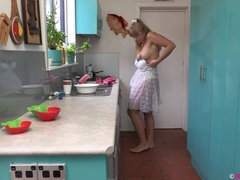 Blondine, Masturbation, Orgasmus, Solo