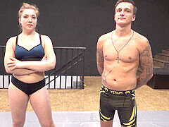 Alisha Rage in a heated real mixed wrestling match: Anger vs. Andreas II