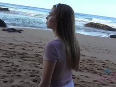 Plage, Branlette thaïlandaise, Petite amie, Nue, Orgasme, De plein air, Pov, Public