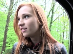 Redhead Chelsy trades sex for a ride