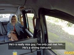 Louise Lee gets her tight ass drilled in fake taxi anal training