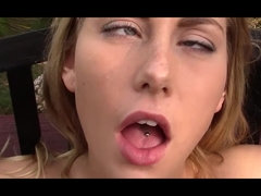 BLONDIE TEENAGE WITH A HAIRY HOOCHIE-COOCHIE FUCKS OUTDOORS - students