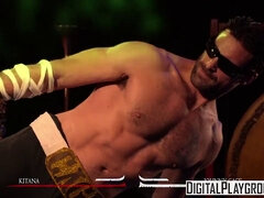 Aria Alexander's big butts take a merciless pounding in a Mortal Kombat XXX parody