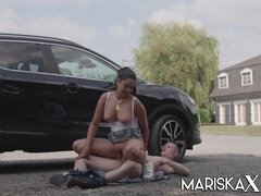 Screwing In The Parking Lot - Hot Teen Sex