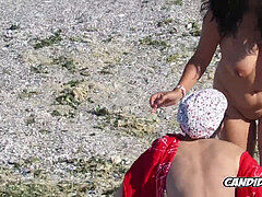 splendid Mature mummy Moms tanning nude By the Sea spycam voyeur
