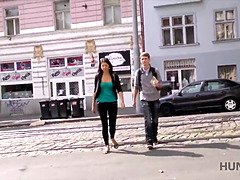 Czech girl gets fucked hard in the train hub of Prague