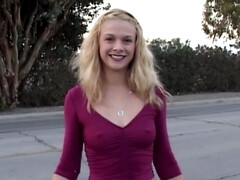 Blonde, Tir de sperme, Mignonne, Hd, De plein air, Pov, Public, Adolescente