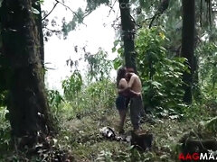 Big Boobs Desi Woman in Uncut Outdoor hardcore - Indian