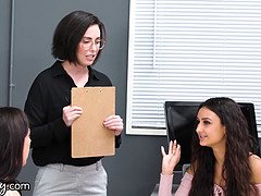 Girlsway Eliza Ibarra & Whitney Wright fuck each other hard for a sapphic inspect