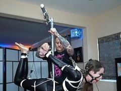 Ameriški, Bdsm, Bondage, Lateks, Orgazem, Sužnja, Spandex, Vibrator