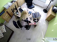 Blondine, Geile alte tussi, Europäisch, Milf, Mutti, Büro, Muschi, Ablutschen