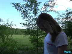 Public Agent (FakeHub): Small boobed cutie fucks in woods