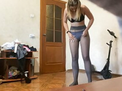 Hidden Clip Watching Girl Change Out Of Pantyhose