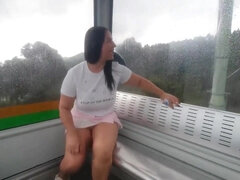 They Catch me Fucking in the Cable Car - Big tits