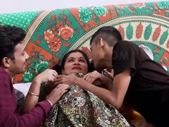 Indian chunky mom gangbang heart-stopping xxx video