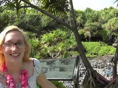 Amateur, Plage, Sucer une bite, Lunettes, Branlette thaïlandaise, De plein air, Pov, Nénés