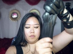 Asian, Femdom, Filipina, Gloves, Leather, Mistress