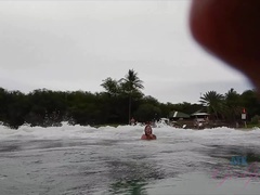 Amatør, Strand, Bikini, Blond, Kjæreste, Utendørs, Tenåring, Pupper