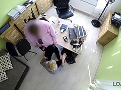 Blonde, Sucer une bite, Plantureuse, Européenne, Hd, Masturbation, Bureau, Chatte