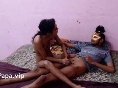 Blowjob, Defloration, First time, Homemade, Indian, Orgasm, Skinny, Voyeur