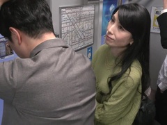 Japanese Milf gets it in the train