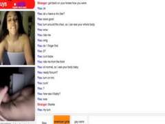 Omegle Series #10 - Molten Latina Ejaculations