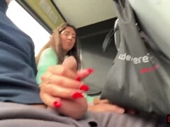 Bus, Dick, Handjob, Masturbation, Pov, Public, Taboo, Teen