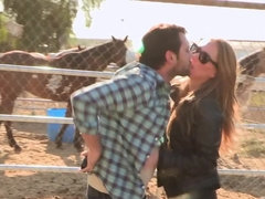 Mamada, Pareja, Corridas faciales, Al aire libre, Coño, Nalgadas