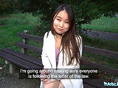 Asian, Brunette, Funny, Hd, Outdoor, Public, Reality, Screaming