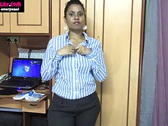 Sexy Indian MILF with big ass teaches sex ed with her teacher in POV